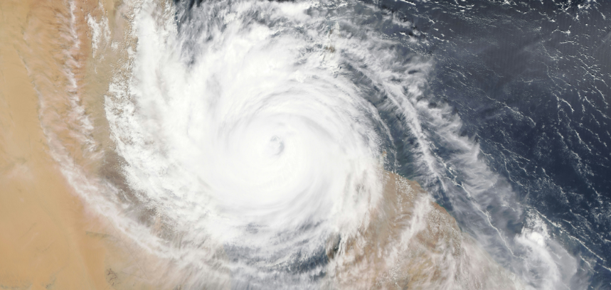 Satellite view of Hurricane